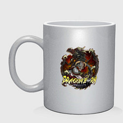 Кружка керамическая TES SKYRIM DOVAHKIN FUS RO DAH, цвет: серебряный