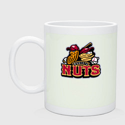 Кружка керамическая Modesto Nuts -baseball team, цвет: фосфор