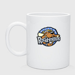 Кружка керамическая Midland Rockhounds - baseball team, цвет: белый