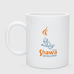 Кружка керамическая Senior Shawa Developer, цвет: белый