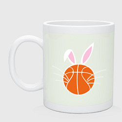 Кружка керамическая Basketball Bunny, цвет: фосфор