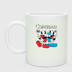 Кружка керамическая Cuphead Чашечки, цвет: фосфор