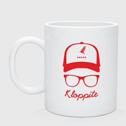 Кружка керамическая Kloppite, цвет: белый