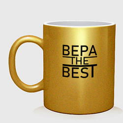 Кружка керамическая ВЕРА THE BEST, цвет: золотой