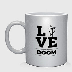 Кружка керамическая Doom Love Classic, цвет: серебряный
