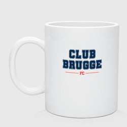 Кружка керамическая Club Brugge FC Classic, цвет: белый