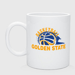 Кружка керамическая Golden State Basketball, цвет: белый