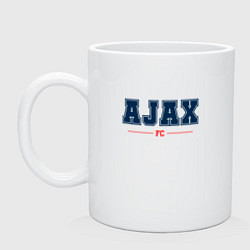 Кружка керамическая Ajax FC Classic, цвет: белый