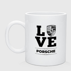 Кружка керамическая Porsche Love Classic, цвет: белый