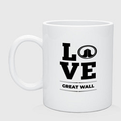 Кружка керамическая Great Wall Love Classic, цвет: белый