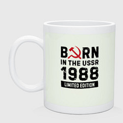 Кружка керамическая Born In The USSR 1988 Limited Edition, цвет: фосфор