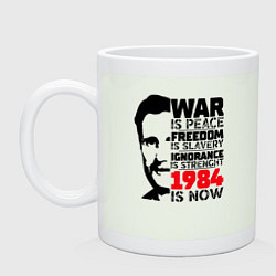 Кружка керамическая ДЖОРДЖ ОРУЭЛЛ 1984, цвет: фосфор