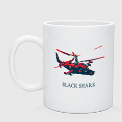 Кружка керамическая Black Shark, цвет: белый