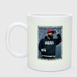 Кружка керамическая Limp Bizkit Лимп Бизкит, цвет: фосфор