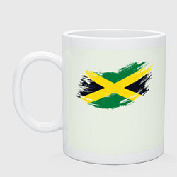 Кружка керамическая Jamaica Flag, цвет: фосфор