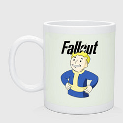 Кружка керамическая Fallout blondie boy, цвет: фосфор