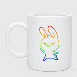 Кружка керамическая Color Rabbit, цвет: белый