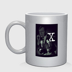 Кружка керамическая X poster, цвет: серебряный