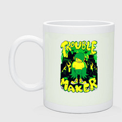 Кружка керамическая Создатель неприятностей, цвет: фосфор