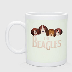 Кружка керамическая The Beagles, цвет: фосфор