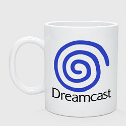 Кружка керамическая Sega dreamcast, цвет: белый