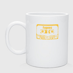 Кружка керамическая Fugees cassette, цвет: белый
