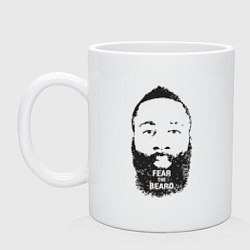 Кружка керамическая Harden beard, цвет: белый
