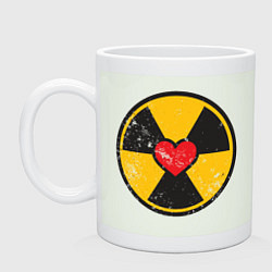 Кружка керамическая Радиация любви, цвет: фосфор