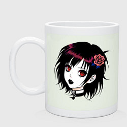 Кружка керамическая Меланхоличная Ями, цвет: фосфор