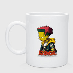 Кружка керамическая Rock Simpson, цвет: белый