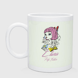 Кружка керамическая Elina - pulp fiction, цвет: фосфор