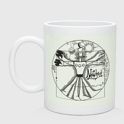 Кружка керамическая Витрувианский Неверь в худо, цвет: фосфор