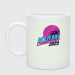 Кружка керамическая Miami champions 2023, цвет: фосфор