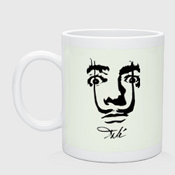 Кружка керамическая Dali face, цвет: фосфор