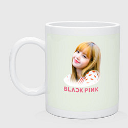 Кружка керамическая Lisa Blackpink, цвет: фосфор