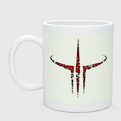 Кружка керамическая Quake III logo, цвет: фосфор