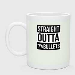 Кружка керамическая Straight outta bullets, цвет: фосфор