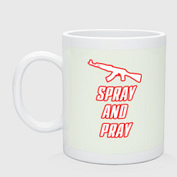 Кружка керамическая Spray and play, цвет: фосфор