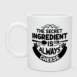 Кружка керамическая Secret ingredient, цвет: белый