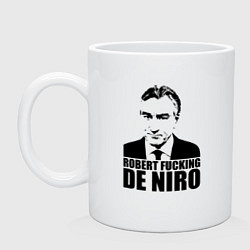 Кружка керамическая Robert De Niro, цвет: белый