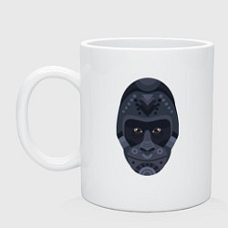 Кружка керамическая Black gorilla, цвет: белый