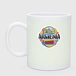 Кружка керамическая Adventure Armenia, цвет: фосфор