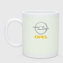 Кружка керамическая Opel sport auto, цвет: фосфор