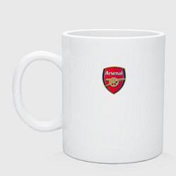 Кружка керамическая Arsenal fc sport club, цвет: белый