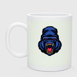 Кружка керамическая Blue monkey, цвет: фосфор