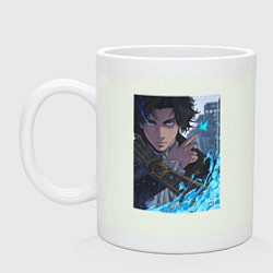 Кружка керамическая Портрет - Lies of P, цвет: фосфор