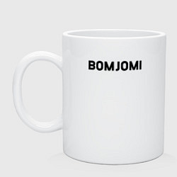 Кружка керамическая Бомжоми, цвет: белый