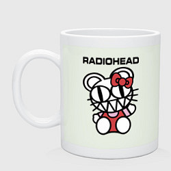 Кружка керамическая Radiohead toy, цвет: фосфор