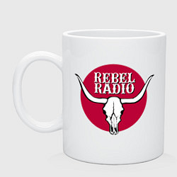 Кружка керамическая Rebel Radio из GTA V, цвет: белый