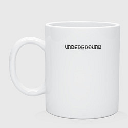 Кружка керамическая Underground, цвет: белый